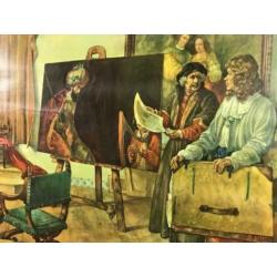 ?? Isings | Rembrandt in zijn Schilderscaemer, 1665 | AQ