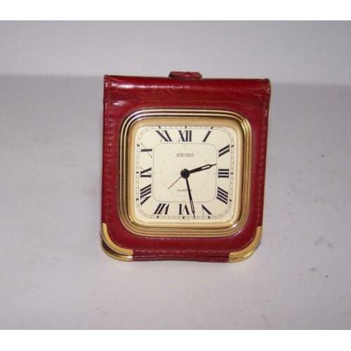 Vintage opvouwbaar Seiko reiswekkertje. Werkt. Igs. Zeldzaam