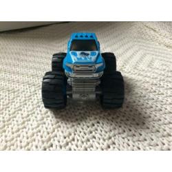Blauwe speelgoed auto