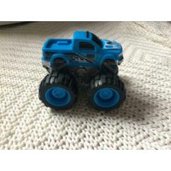 Blauwe speelgoed auto