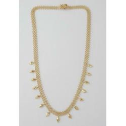14 karaat Gouden Shoker Collier ketting 44cm