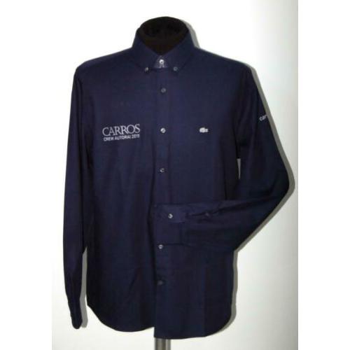 NIEUW LACOSTE overhemd, shirt, 'CARROS', blauw, Mt. 42