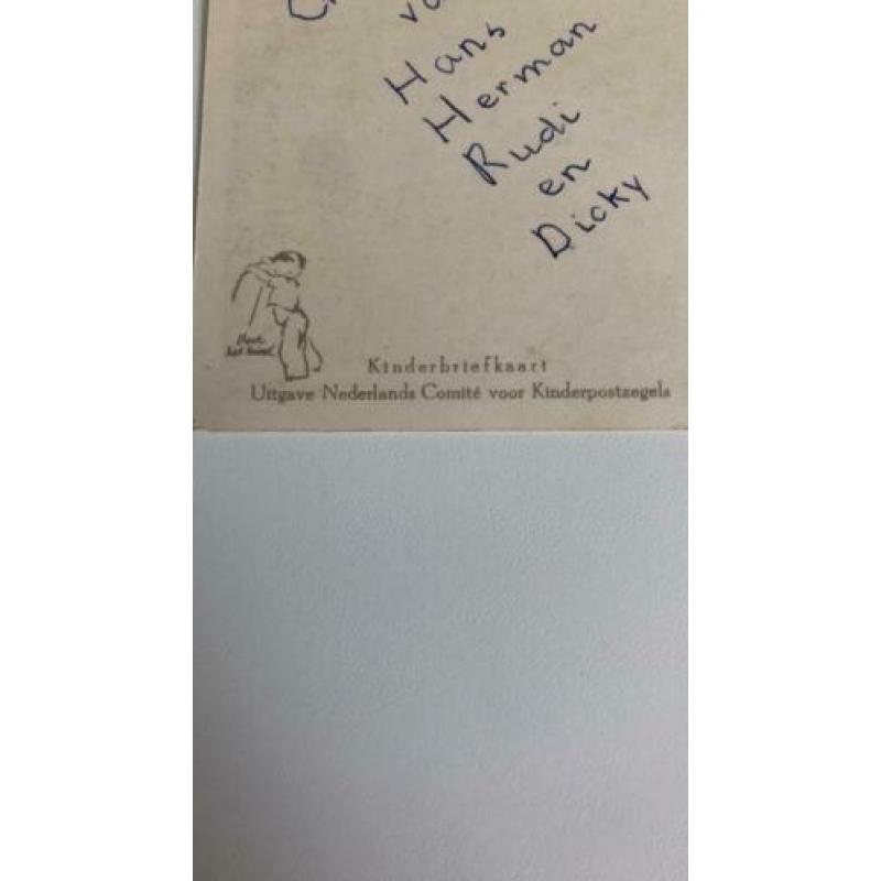 Kinderbriefkaart. Voor het kind. 1952.R.Gorris