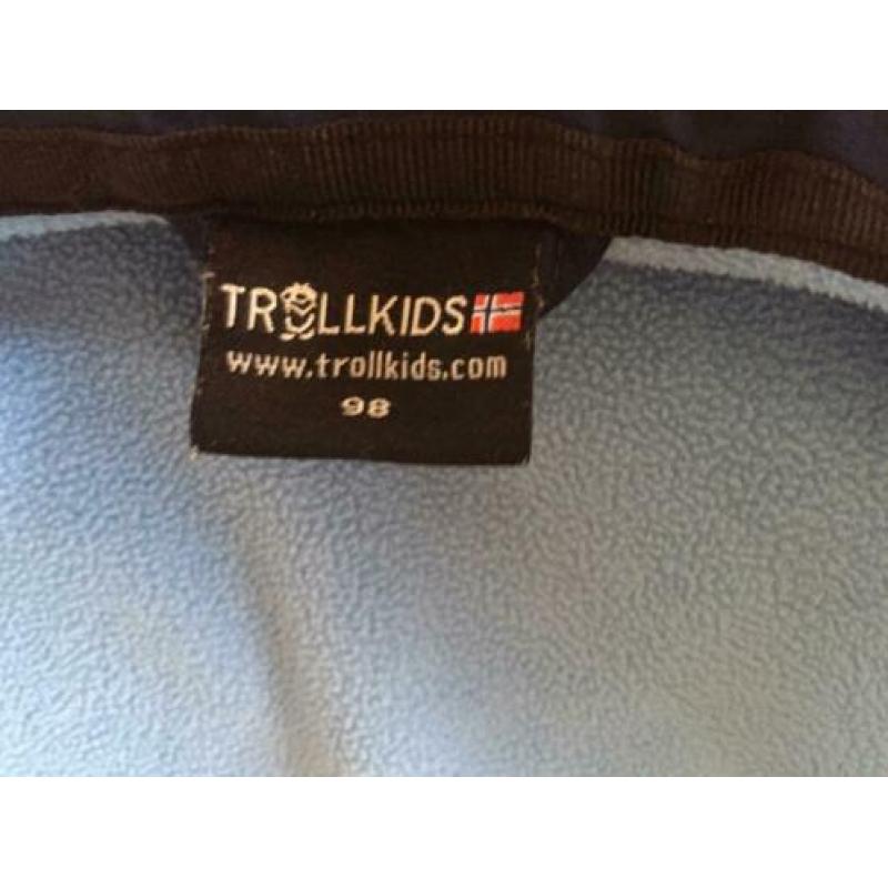 Troll kids softshell jas maat 98