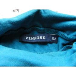blauwe coltrui ( dunne stof) merk vinrose maat 122