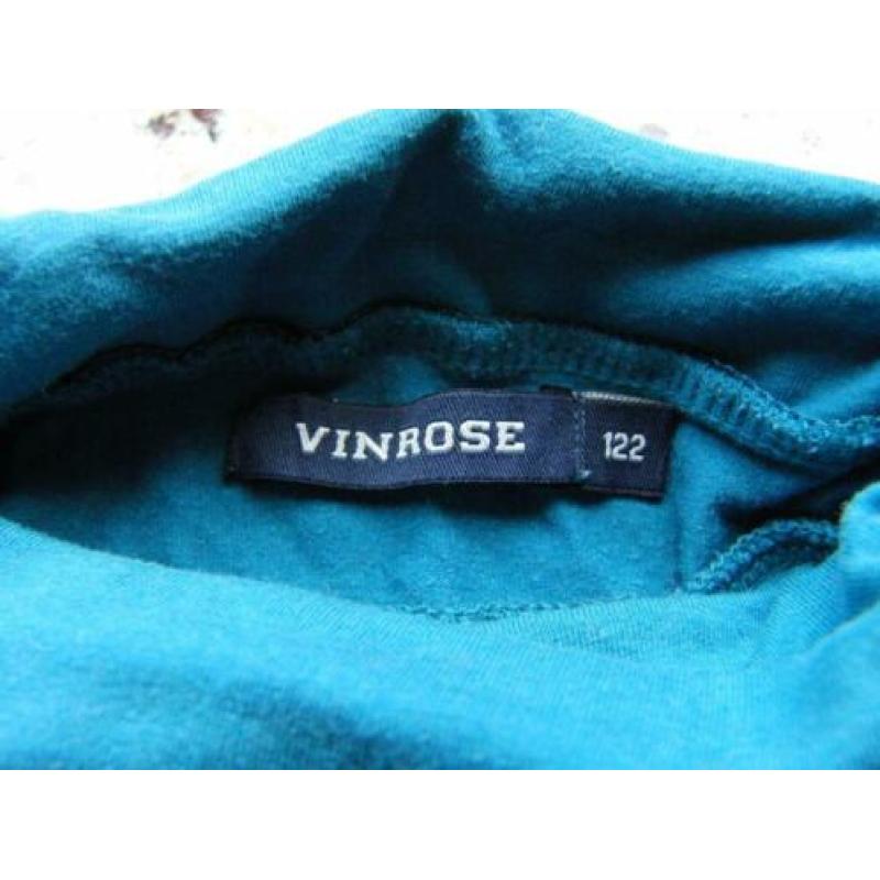 blauwe coltrui ( dunne stof) merk vinrose maat 122
