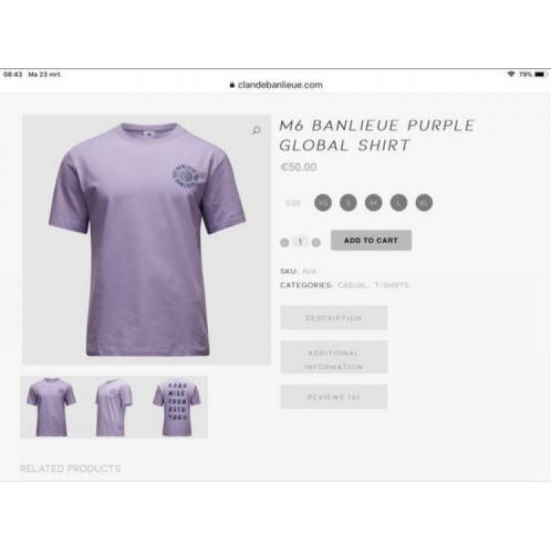 GEZOCHT banlieue purple xs/xxs