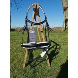 NIEUW! Hoofdstel Harry's Horse Chique, zwart, cob.