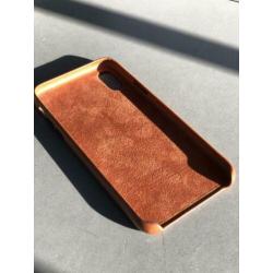 Leren hoesje voor iPhone XS - Zadelbruin