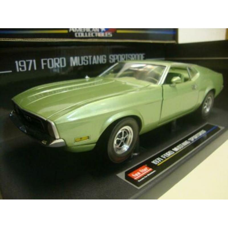Ford Mustang Boss sportsroof green 1971 Sun Star 1:18 KRD