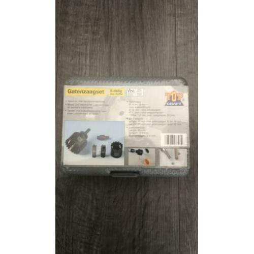 Mooie gatenzaag set (nieuw!)