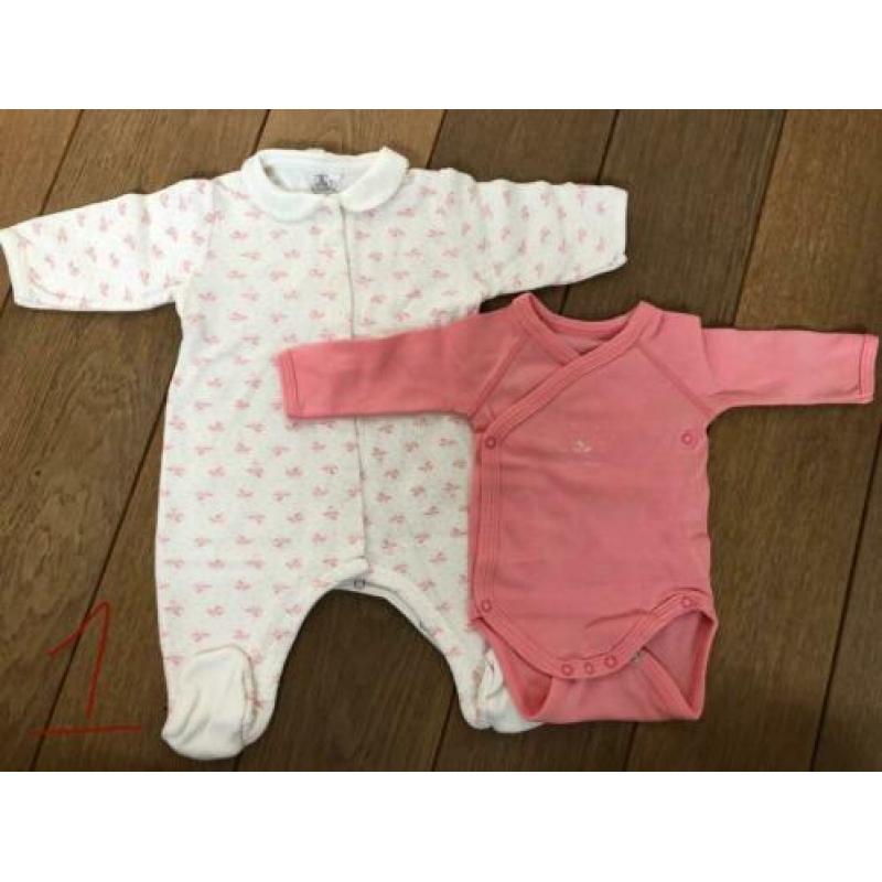 Babykleding pakket maat 54/56 0-1 maand petit bateau noppies