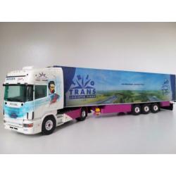 SCANIA 164L trekker met koeltrailer "Trio-Trans"