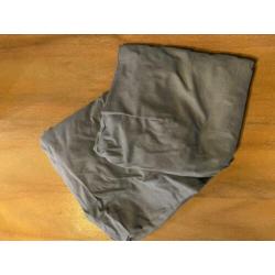 Wieglakens grijs (Cotton Baby) en wit