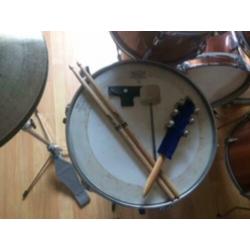 Maya pro drummer shellset/drumkit met double bass