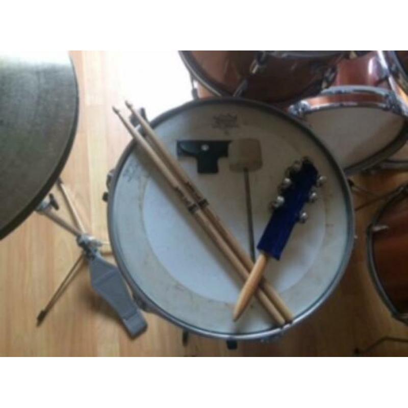 Maya pro drummer shellset/drumkit met double bass
