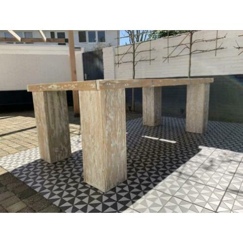 Steigerhouten tuintafel