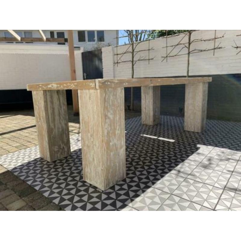 Steigerhouten tuintafel