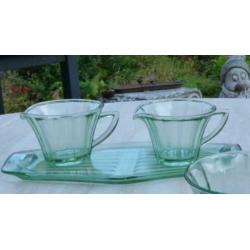 Prachtig Art Deco A.D Copier Leerdam 1939 Neerlandia servies