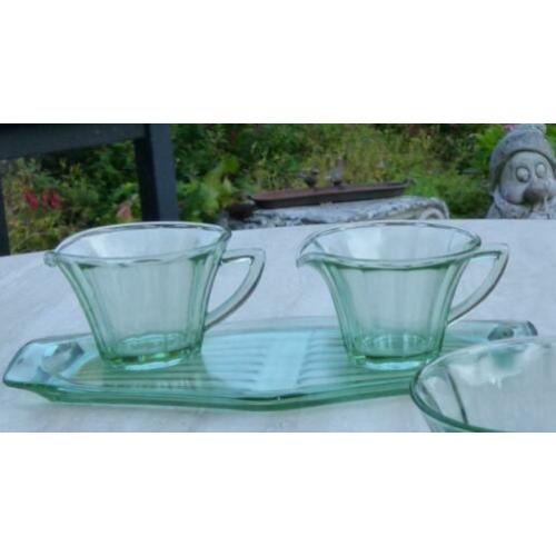 Prachtig Art Deco A.D Copier Leerdam 1939 Neerlandia servies