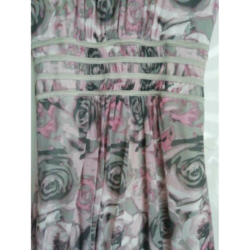 Prachtige grijs / roze zomer jurk Emma (College Style) XS