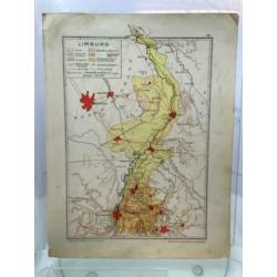 ?? Plattegrond | Limburg | Provincie | Dubbelzijdig kaartje