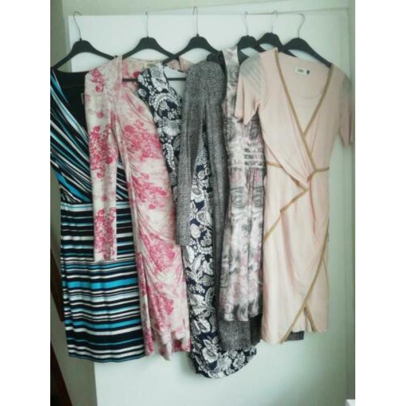 Prachtige grijs / roze zomer jurk Emma (College Style) XS