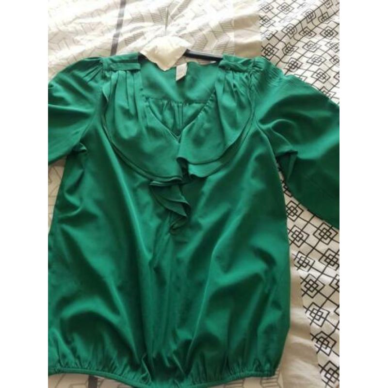 Groene blouse maat s
