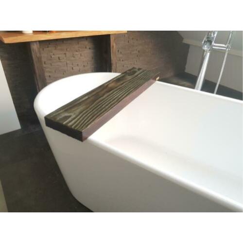 Unieke Badplank 80x20x5 cm Mosgroen Hout Gratis Verzending