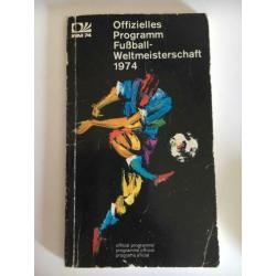 Officieel programma boekje WK74