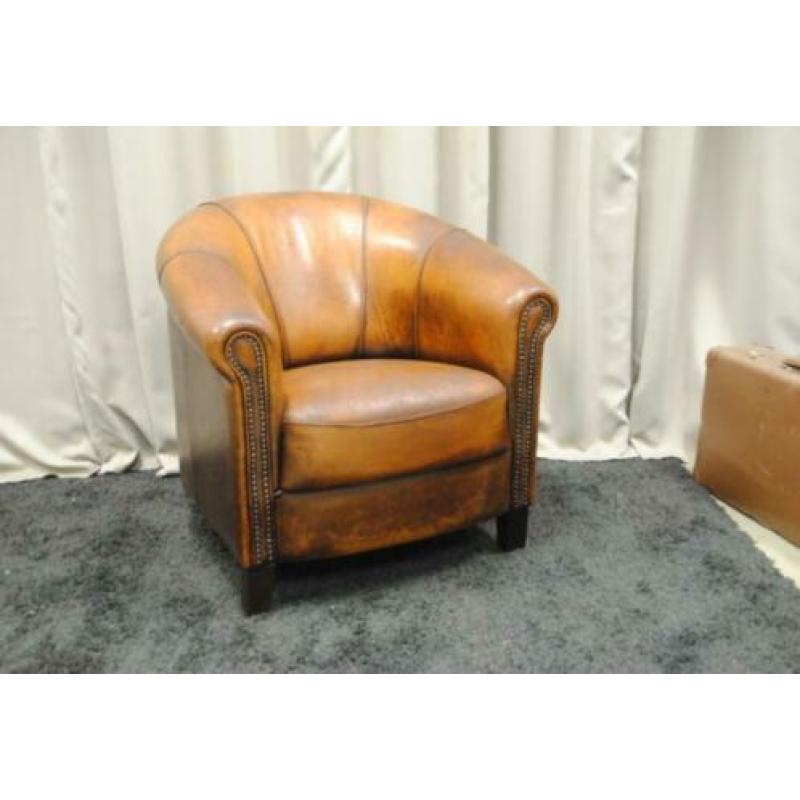 schapenleren fauteuil