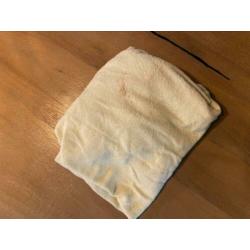 Wieglakens grijs (Cotton Baby) en wit