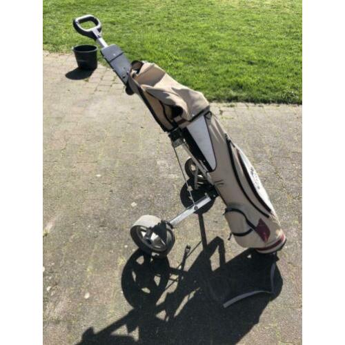 Golftrolley en Callaway tas