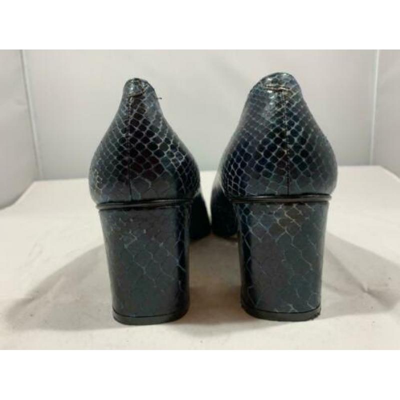 Vintage Carlo Collini schoen met croco print, mt 40,5