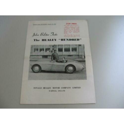 AH 003 The Healey Hundred Autosport test Reprint