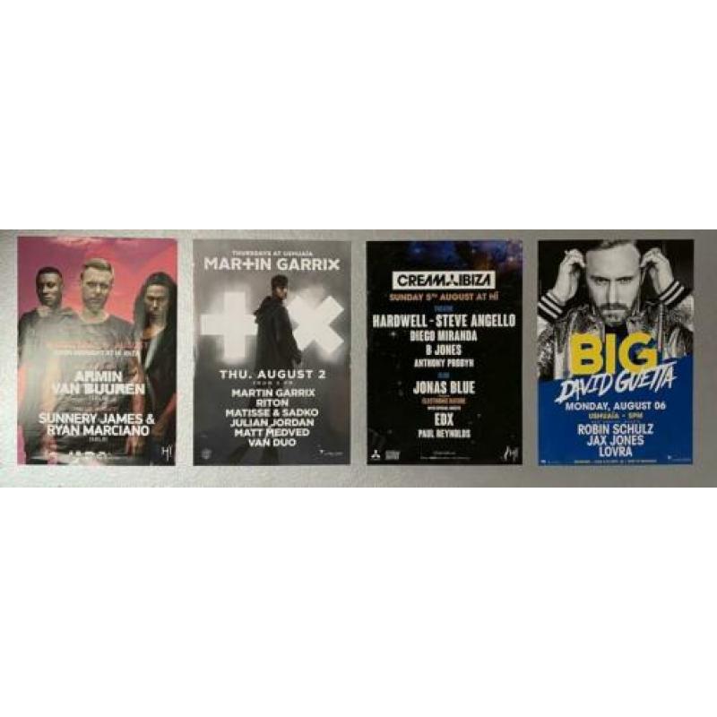 Originele dj aankondiging ibiza posters
