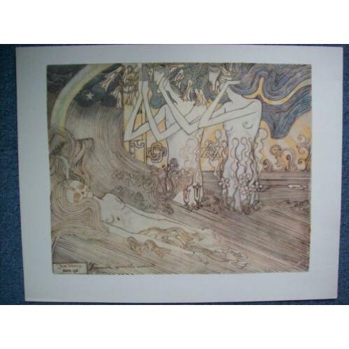 Jan Toorop, Map Vada 6 Koperdiepdrukken,1966, Zeldzaam