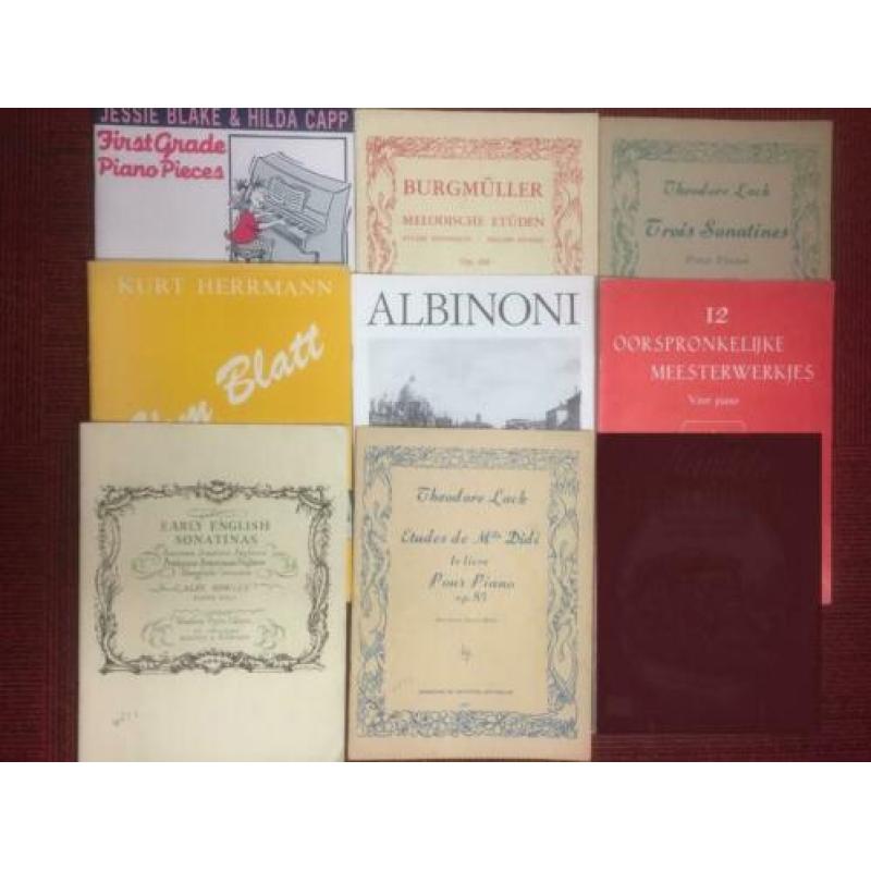Piano Bladmuziek 31 boeken boeken nette staat