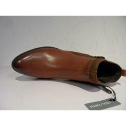 Cognac korte laarsjes Marco Tozzi maat 40