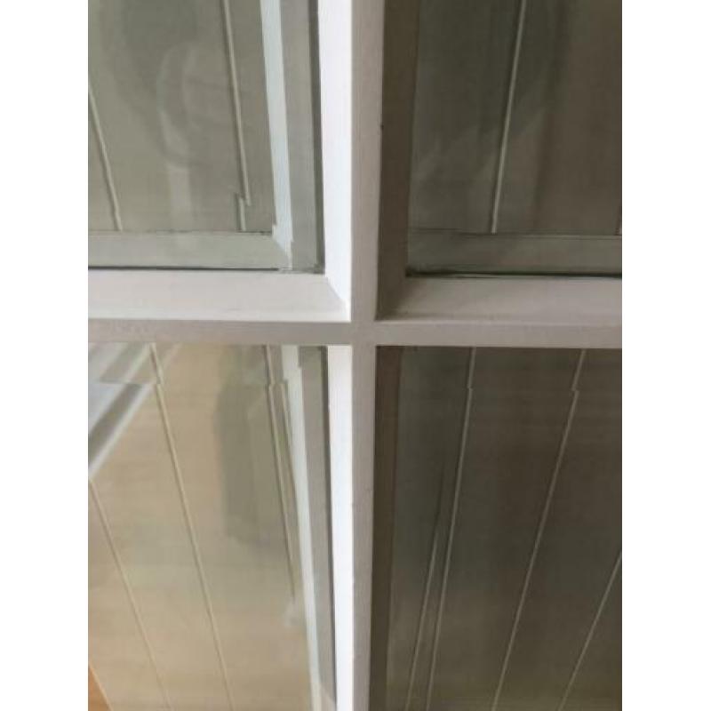 Twee stuks binnen deuren met facet geslepen glas
