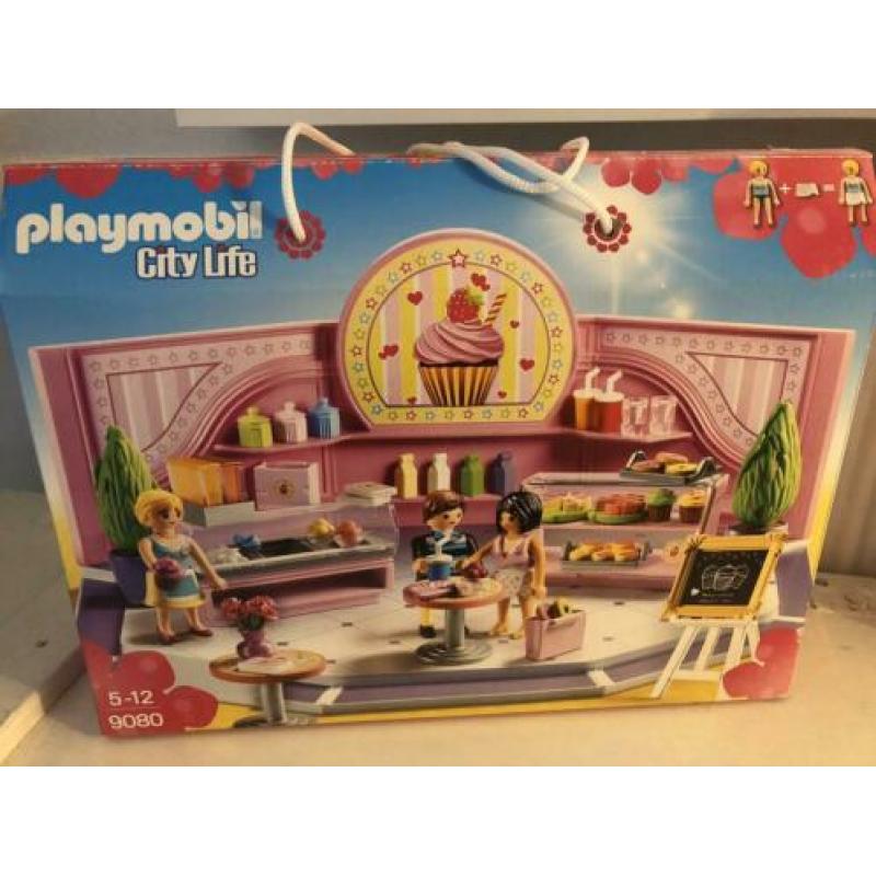 Playmobil winkelcentrum 9078 en ijssalon 9080