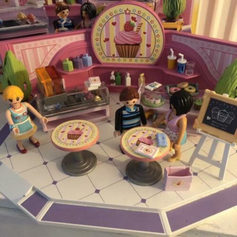 Playmobil winkelcentrum 9078 en ijssalon 9080