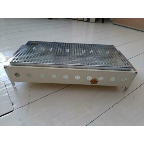 Vintage rechaud warmhoudplaatje Brabantia wit