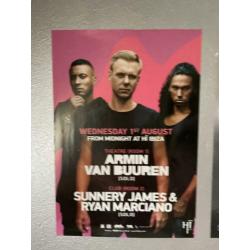 Originele dj aankondiging ibiza posters