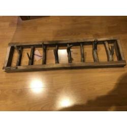Houten kapstok x2
