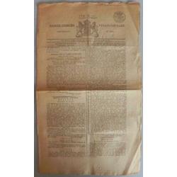 Nederlandsche staats-courant uit 1827 4 stuks, oude kranten