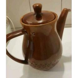 Retro vintage brocante douwe egberts xl koffiepot