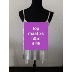 Top h&m maat xs