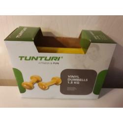 Tunturi Dumbells Vinyl - Set 5KL + Set 3KL + Set 1,5KL Nieuw
