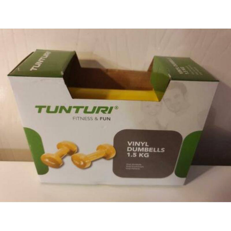 Tunturi Dumbells Vinyl - Set 5KL + Set 3KL + Set 1,5KL Nieuw